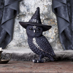 Owlocen Black Owl Figurine 30cm Large