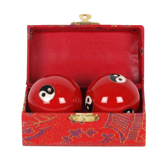 Pair of Red Chinese Stress Balls