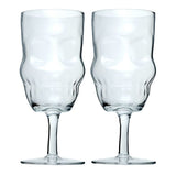 Pair of Skull Wine Glasses
