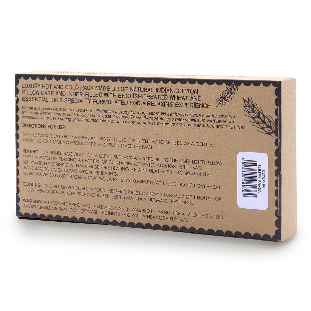 Panda Lavender Wheat Eye Pillow