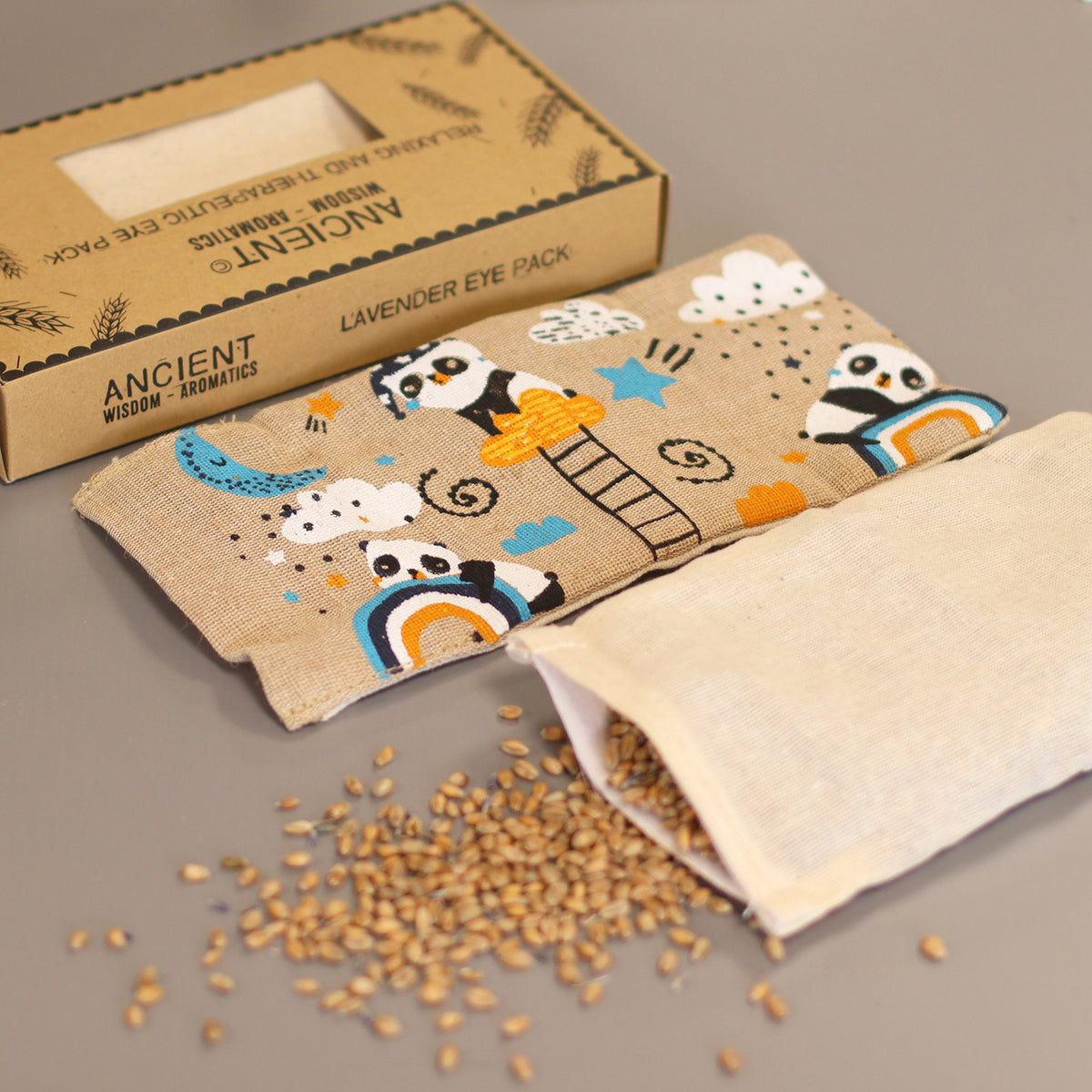 Panda Lavender Wheat Eye Pillow