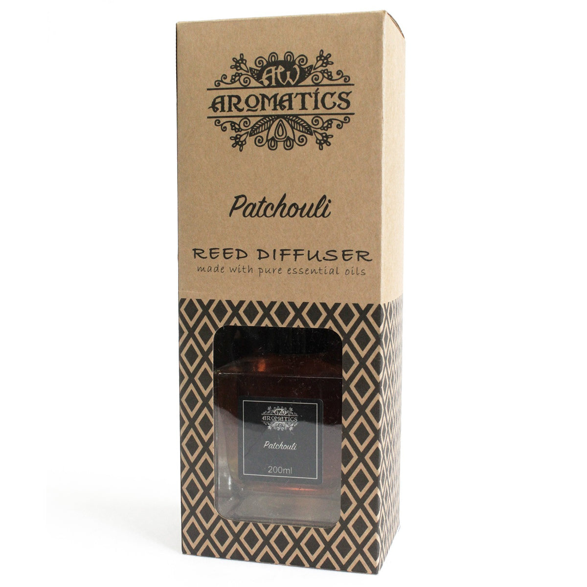 Patchouli Essential Oil 200ml Reed Diffuser