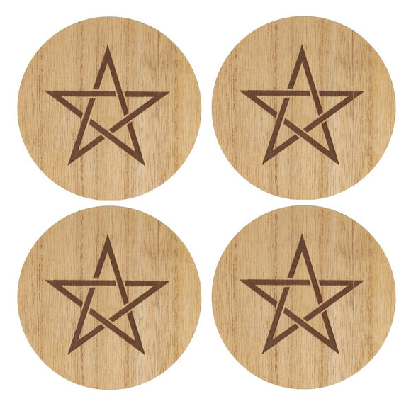 Pentagram Coaster Set