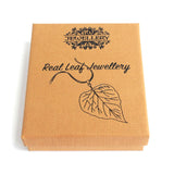 Pewter Real Leaf Jewellery Set