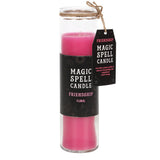 Pink Floral 'Friendship' Spell Candle