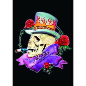 Poison Postcard: Smoking Skull