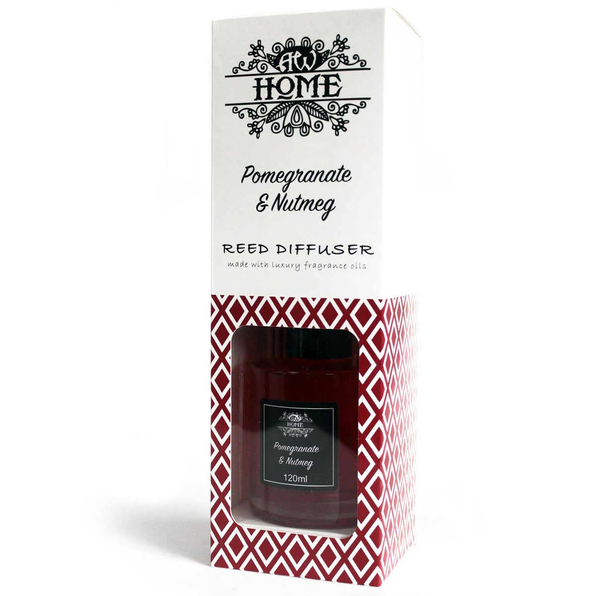 Pomegranate & Nutmeg Essential Oil 120ml Reed Diffuser