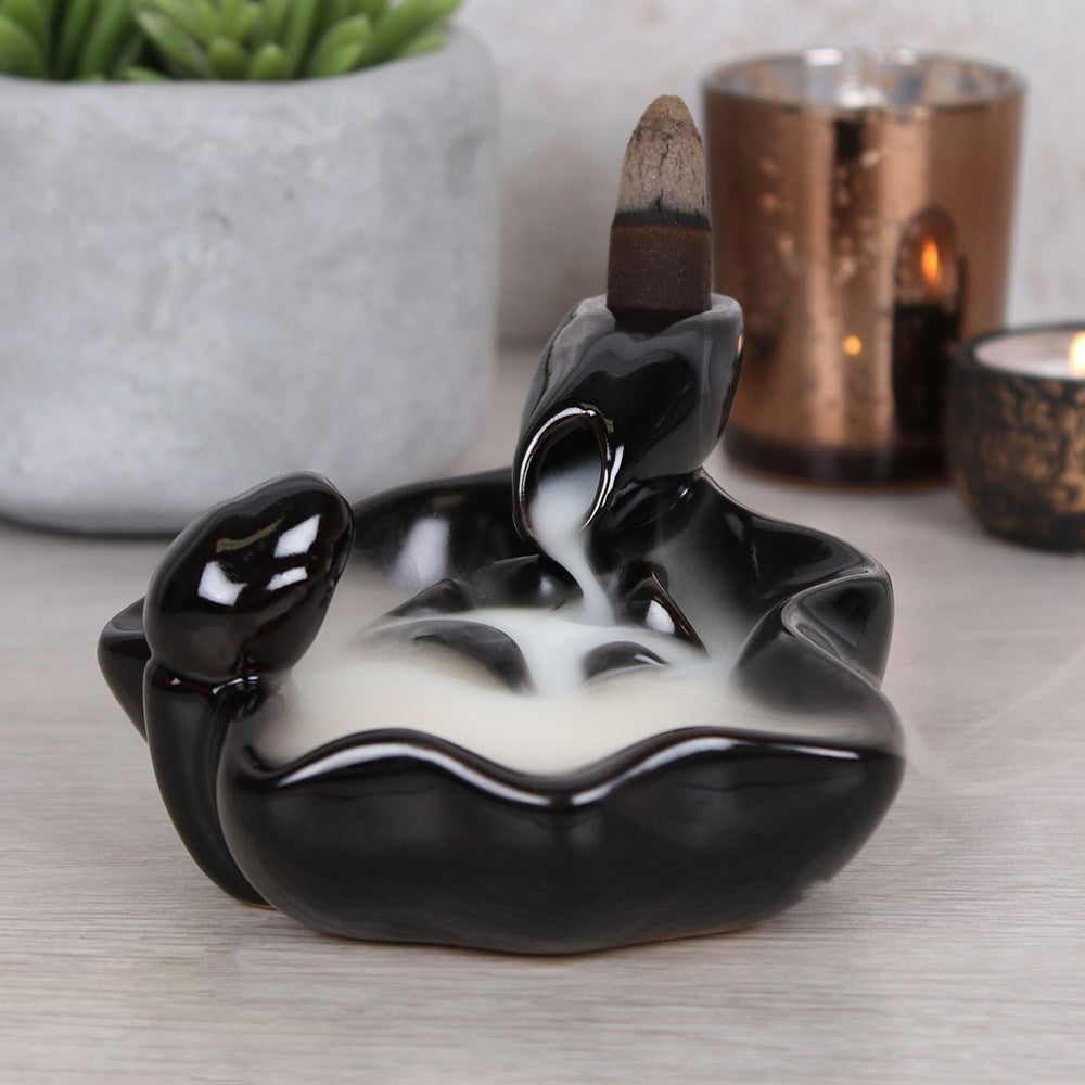 Pool to Pool Black Backflow Incense Cone Burner