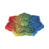 Rainbow Meditation Flower Incense Burner