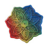 Rainbow Meditation Flower Incense Burner