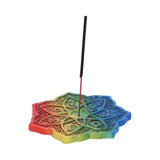 Rainbow Meditation Flower Incense Burner