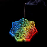 Rainbow Meditation Flower Incense Burner