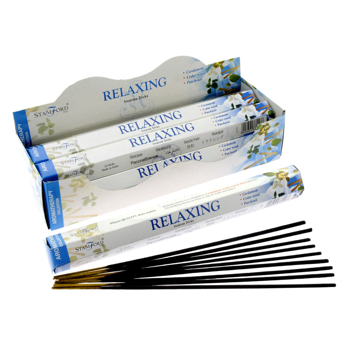 Relaxing Incense Sticks (Cardamom, Cedarwood & Patchouli)