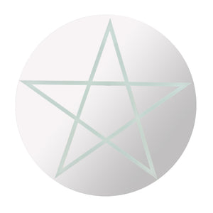 Round Pentagram Wall Mirror