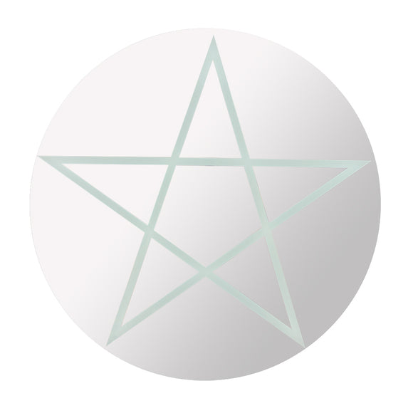 Round Pentagram Wall Mirror