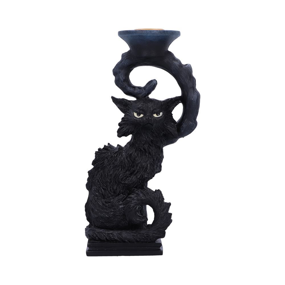Salem Black Cat Candlestick Holder