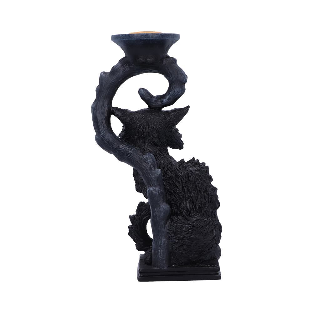 Salem Black Cat Candlestick Holder