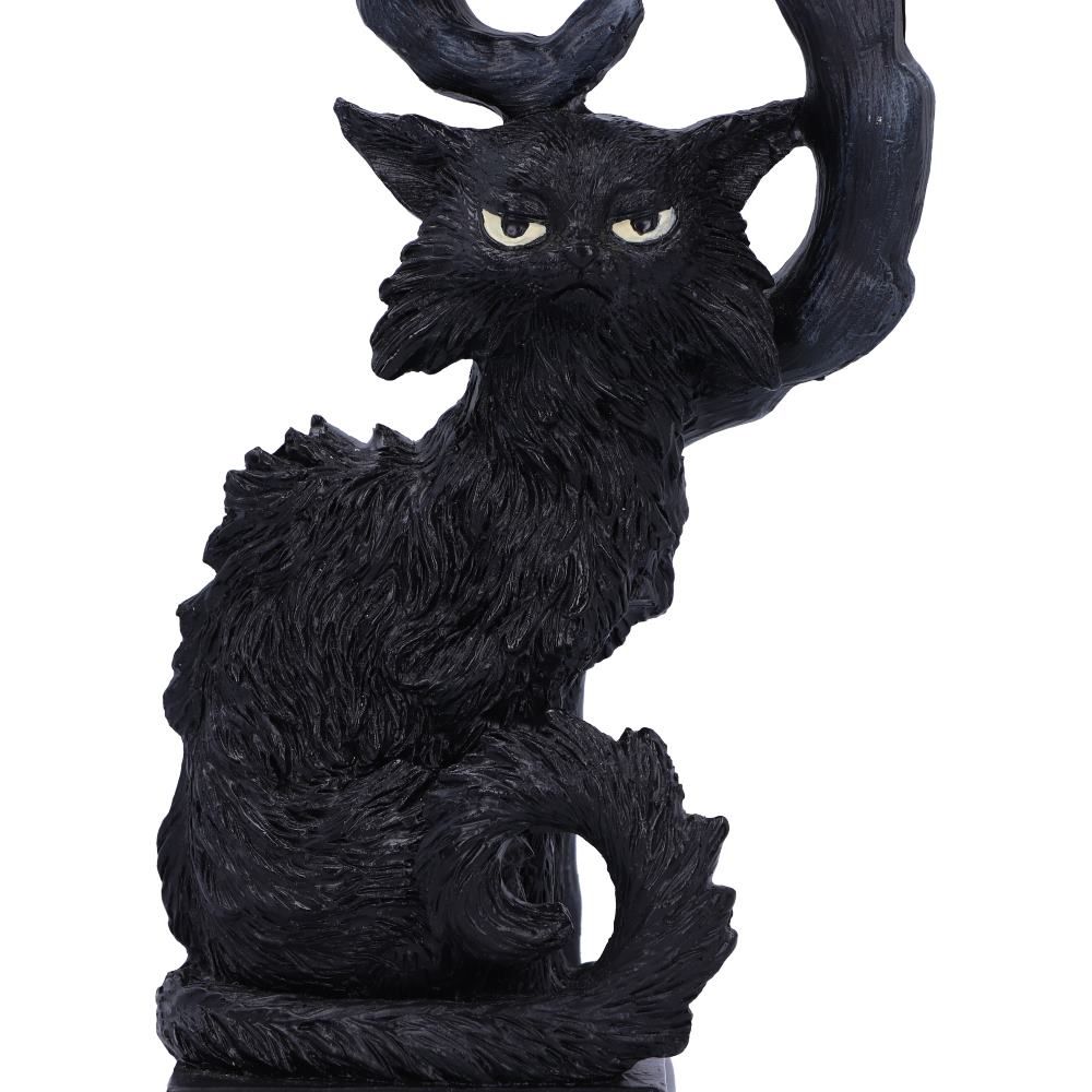 Salem Black Cat Candlestick Holder