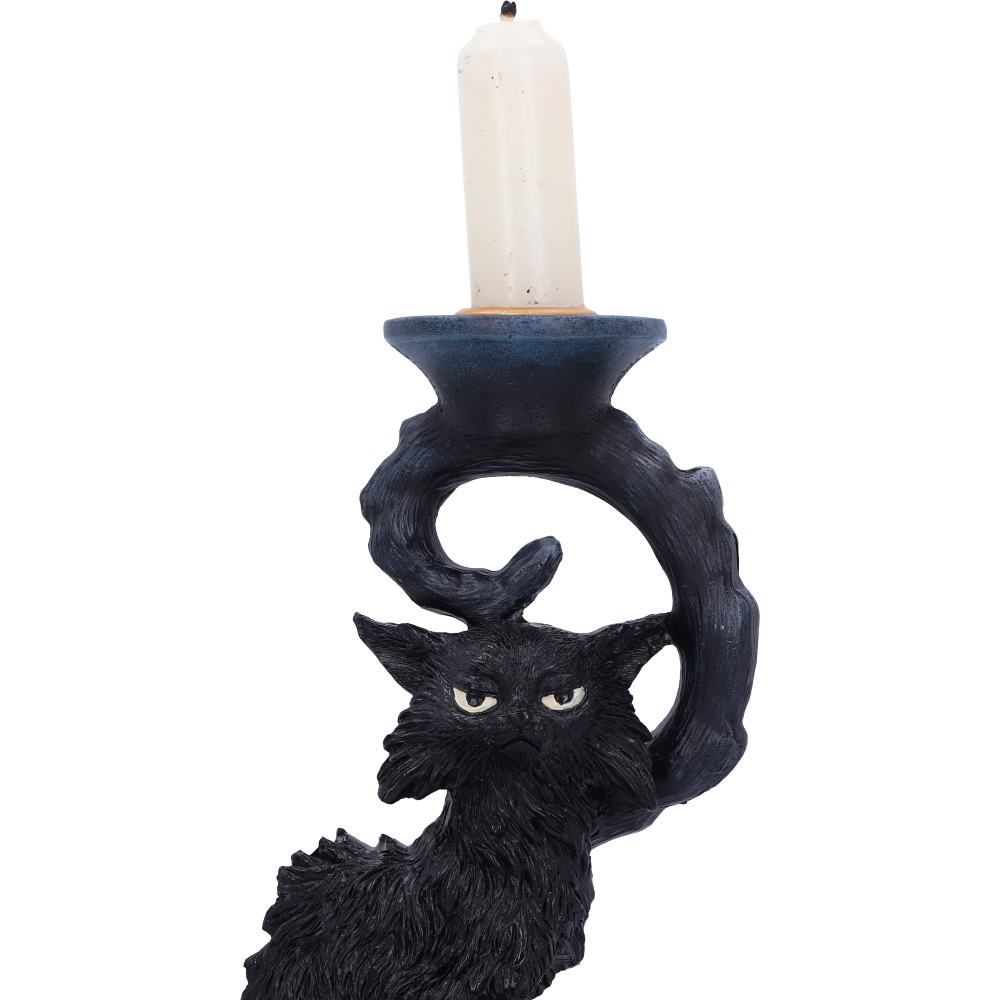 Salem Black Cat Candlestick Holder