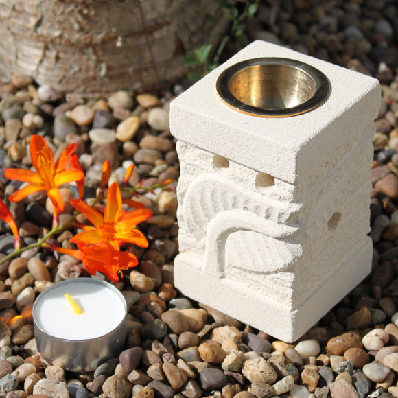 Leaf Sandstone Oil Burner