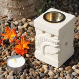 Leaf Sandstone Oil Burner