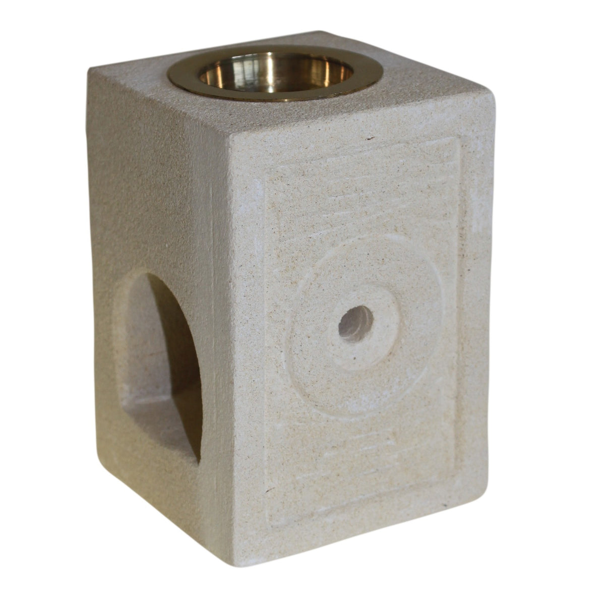 Square Circle Sandstone Oil Burner