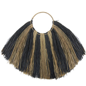 Seagrass Zebra Stripe Natural Fan Wall Art