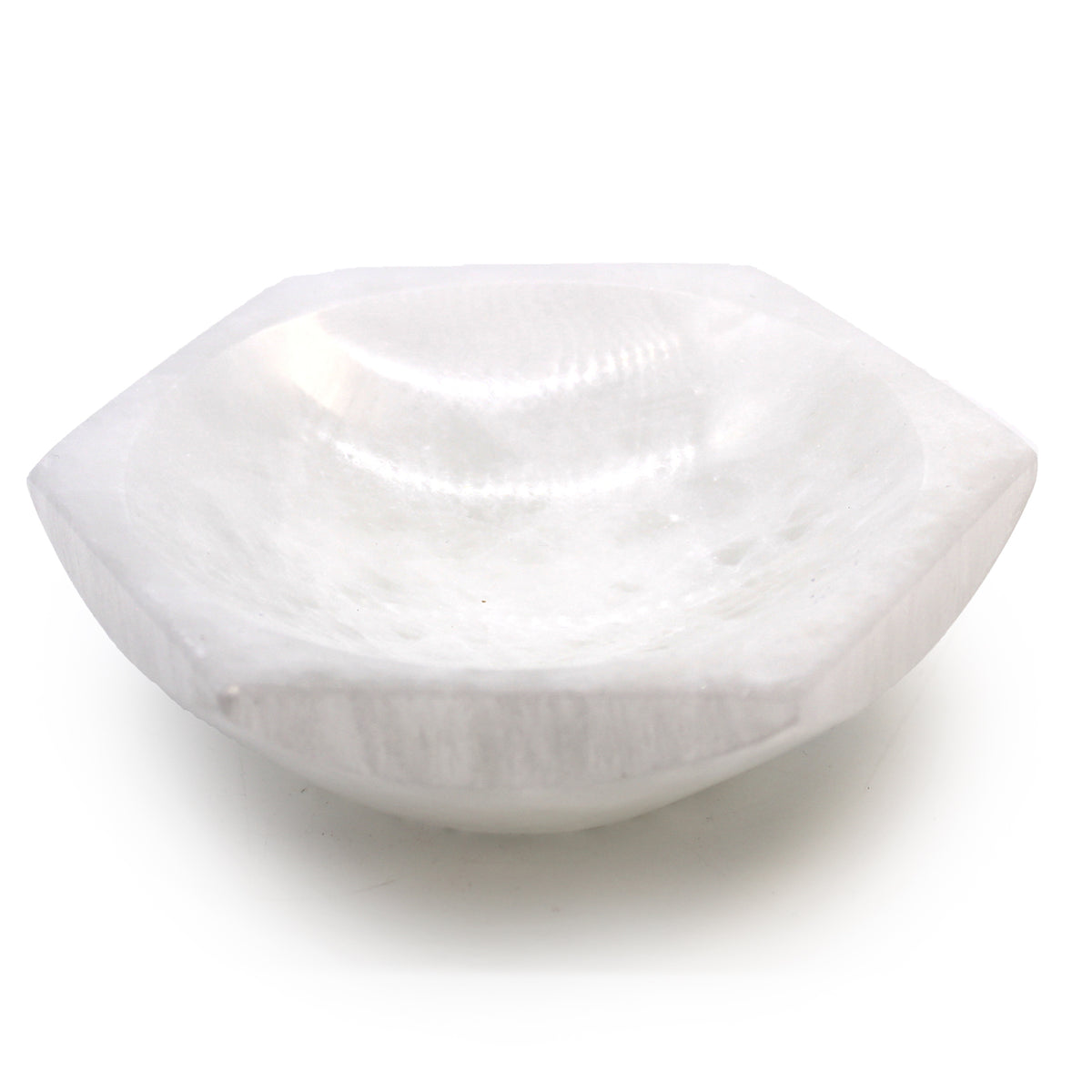Selenite Crystal Hexagon Bowl
