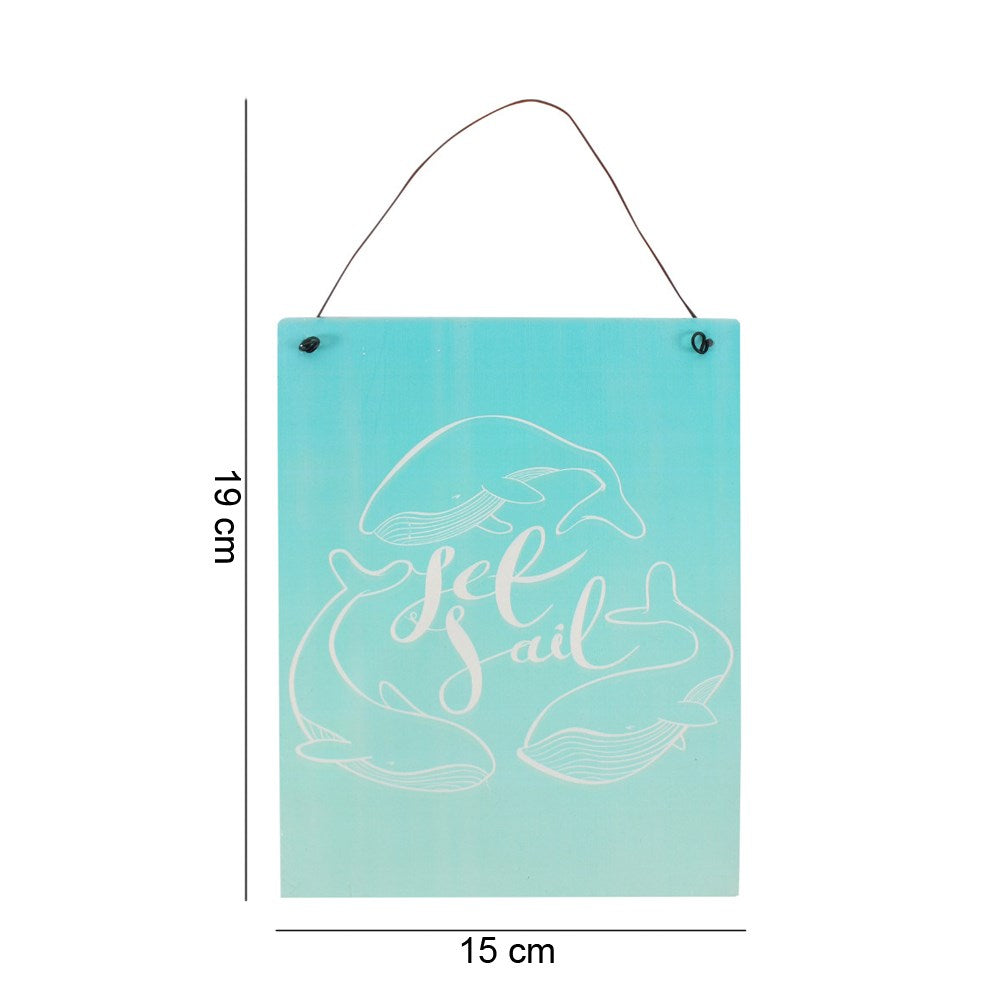 Set Sail Blue Whale Sign