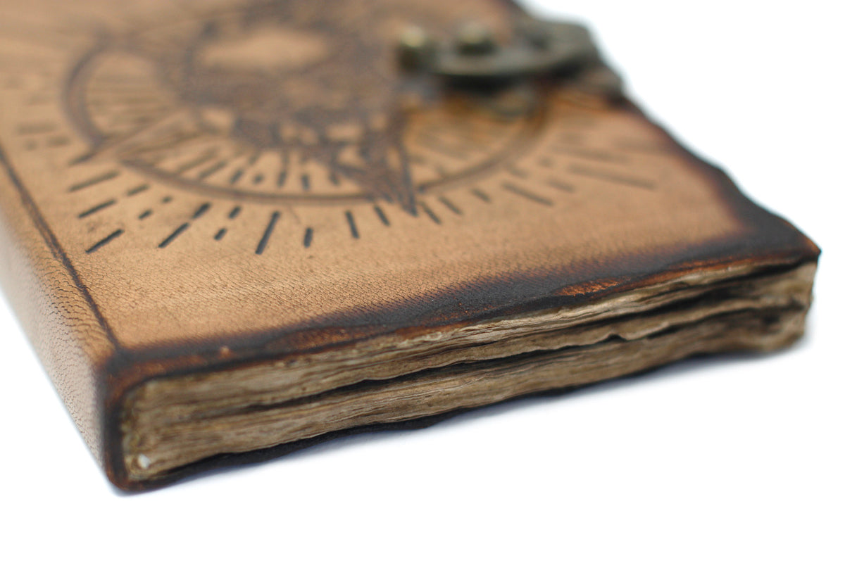 Leather Skull Notebook