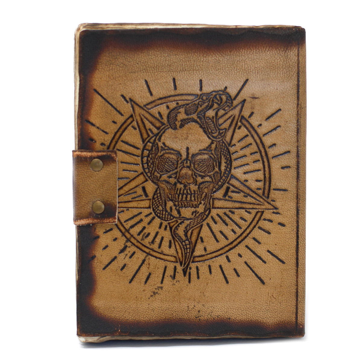 Leather Skull Notebook