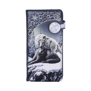 Snow Kisses Wolf Purse by Lisa Parker