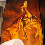 Solstice Anne Stokes Dragon Blanket Throw