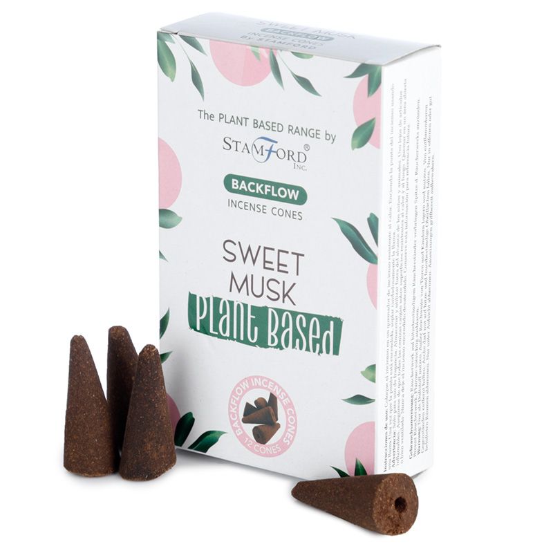 Sweet Musk Plant Based Backflow Incense Cones