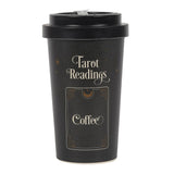 Black Tarot Readings Bamboo Eco Travel Mug, reusable coffee cup with lid