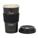 Black Tarot Readings Bamboo Eco Travel Mug, reusable coffee cup with lid