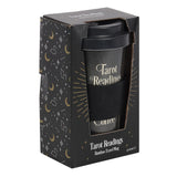 Black Tarot Readings Bamboo Eco Travel Mug, reusable coffee cup with lid