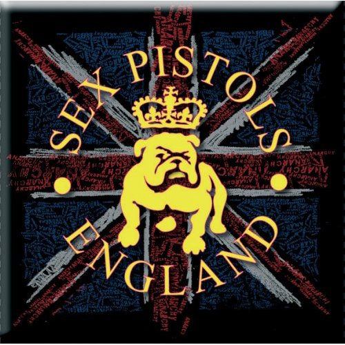 The Sex Pistols England Fridge Magnet: Bulldog & Union Jack