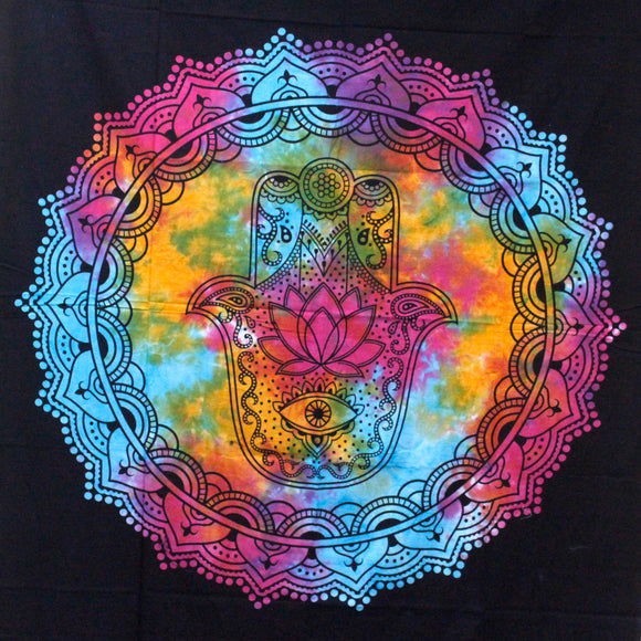 Tie-Dye Hamsa Wall Hanging