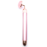Rose Quartz Gemstone Vibrating Crystal Face Massager