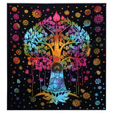 The Buddha and Bodhi Tree Cotton wall hanging