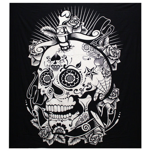 Skull Large Cotton Wall Hanging