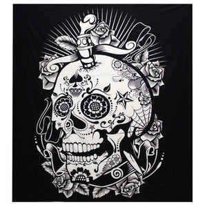 Skull Large Cotton Wall Hanging