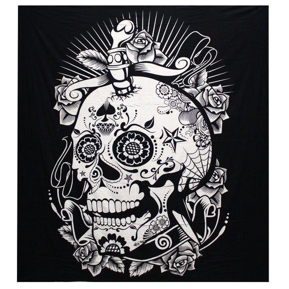Skull Large Cotton Wall Hanging