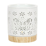 White Butterfly Oil Burner