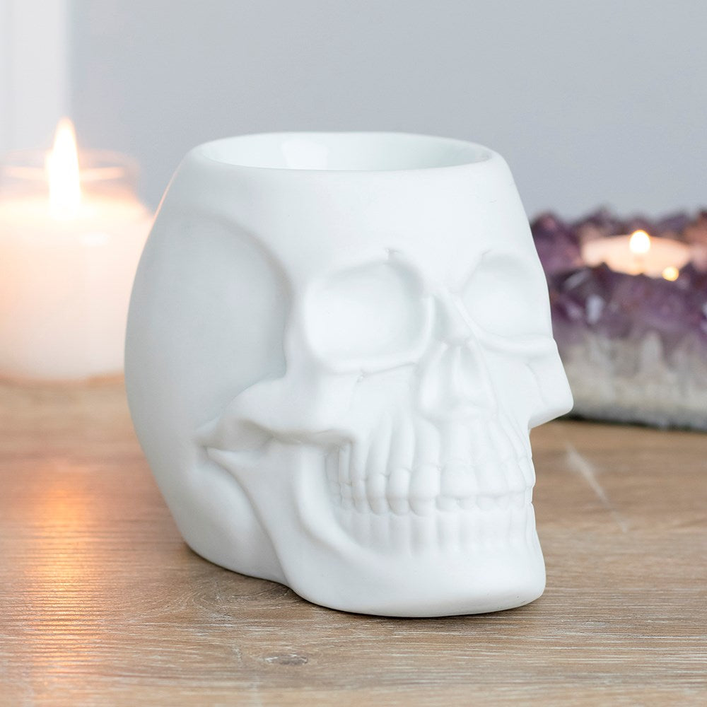 White Skull Oil Wax Burner