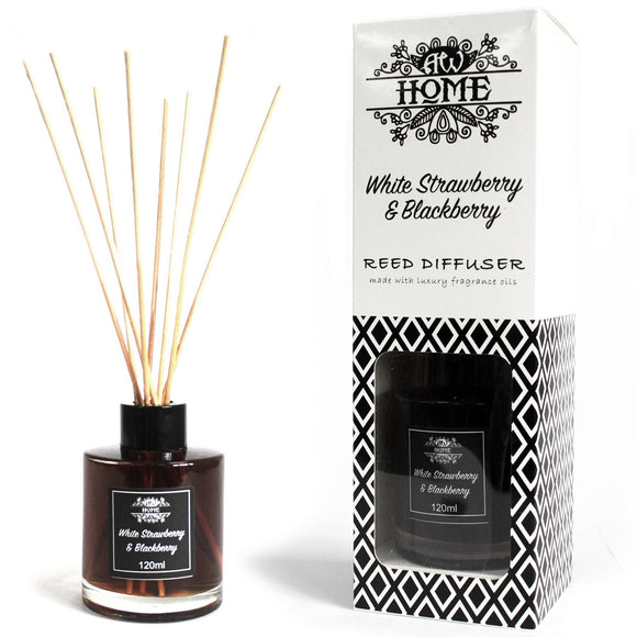 White Strawberry & Blackberry Essential Oil 120ml Reed Diffuser