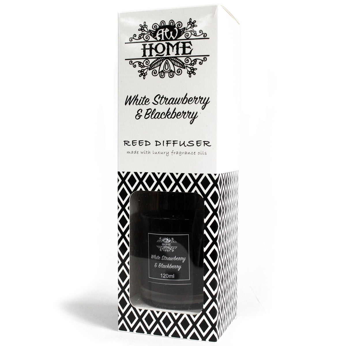 White Strawberry & Blackberry Essential Oil 120ml Reed Diffuser