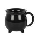 black witch's cauldron shaped teacup