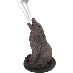 Howling Wolf Incense Cone Holder